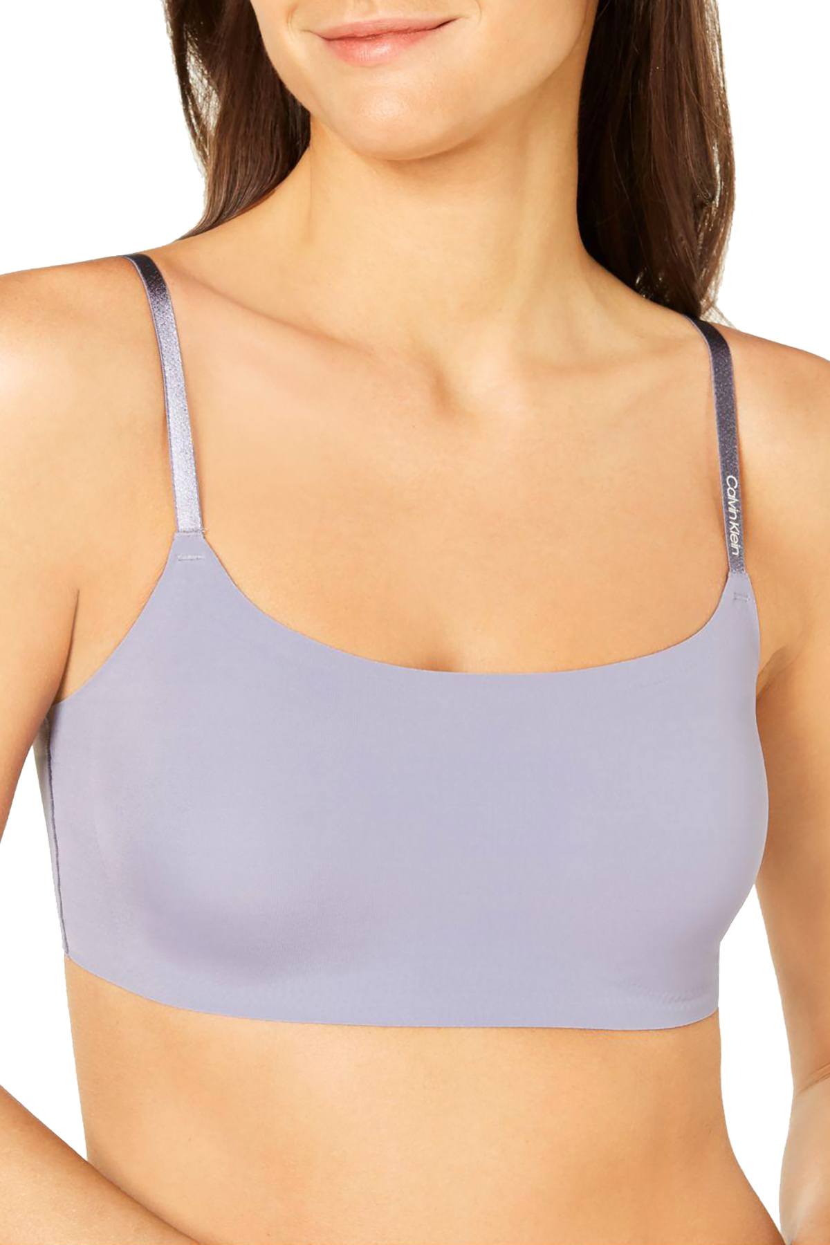 Calvin Klein Blue Granite Invisibles Comfort Lightly Lined Retro Bralette