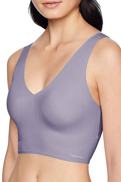 Calvin Klein Blue Granite Invisibles V-Neck Comfort Bralette thumbnail 1