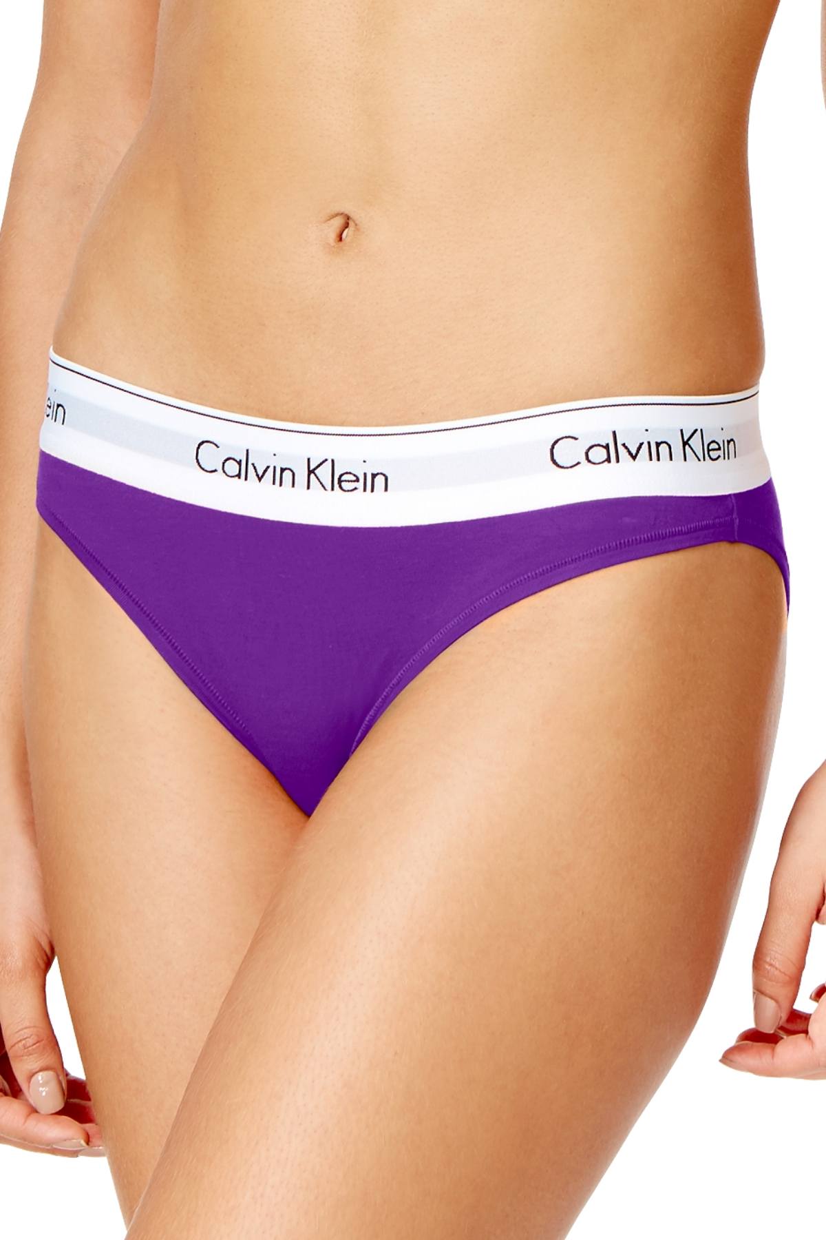 Calvin Klein Bold-Violet Modern Cotton Bikini