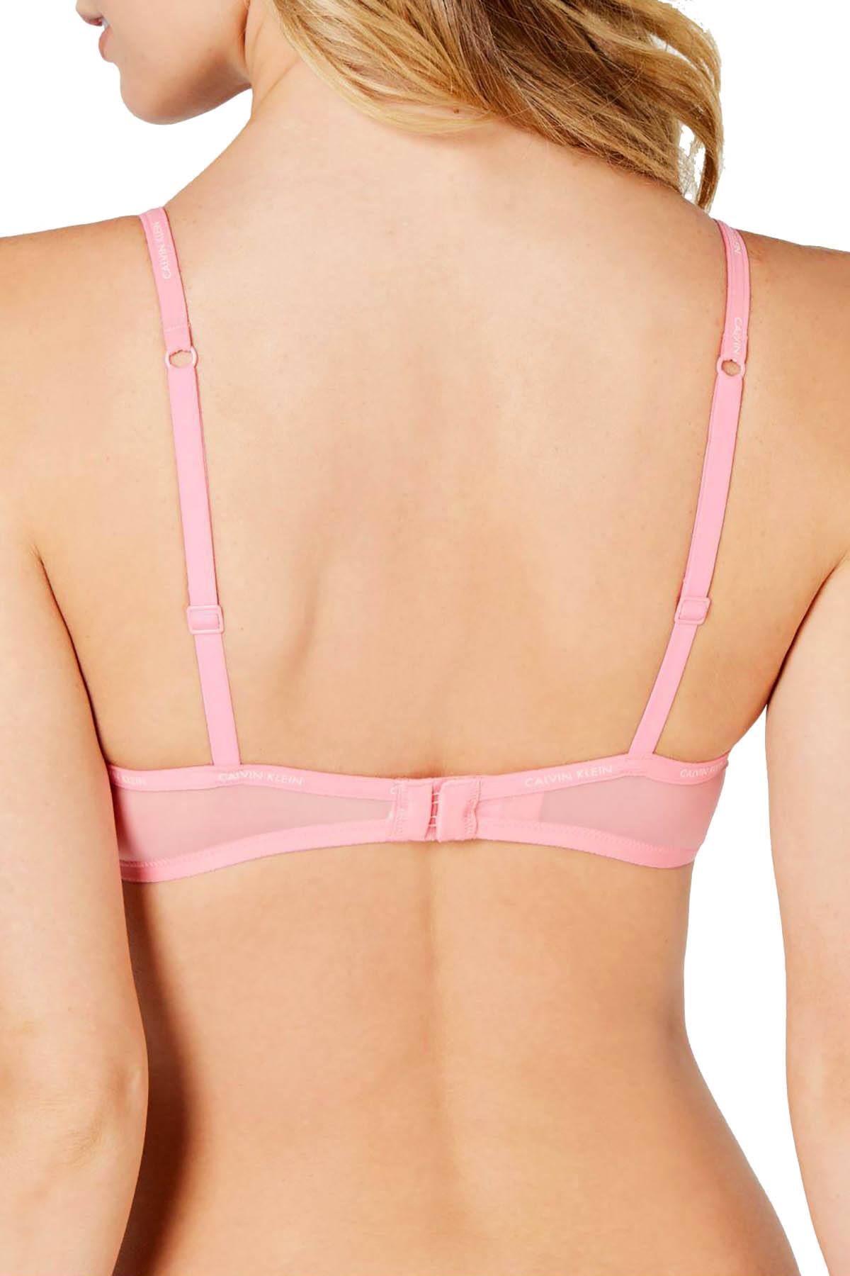 Calvin Klein Boudoir Pink Sheer Marquisette Underwire Demi Bra – CheapUndies