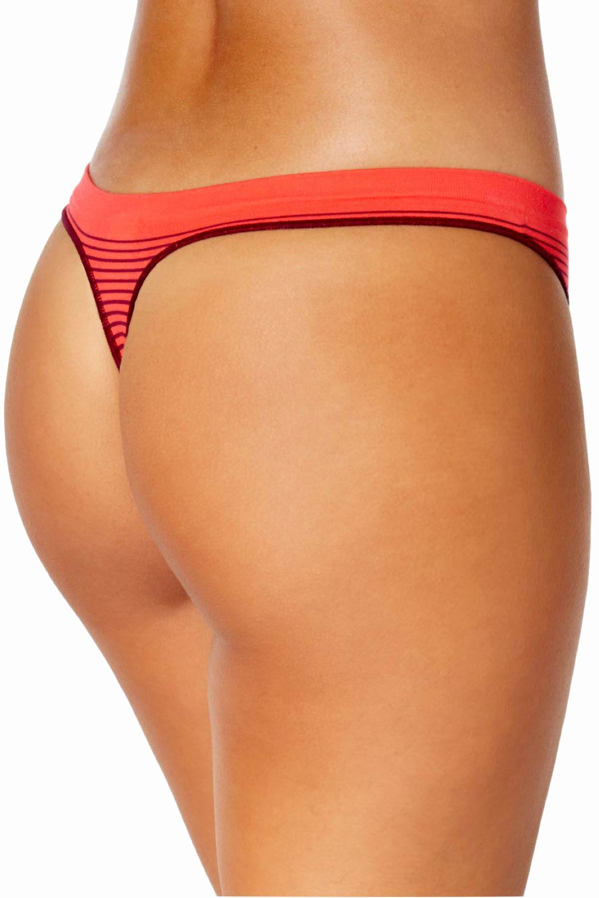 Calvin Klein Brazen-Wine/Red Seamless Illusions Thong