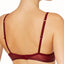 Calvin Klein Brazen-Wine Shimmer/Sheer Marquisette Logo-Trimmed Bra