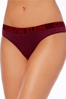 Calvin Klein Brazen-Wine Ultimate Logo-Waist Thong thumbnail 1
