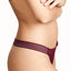 Calvin Klein Brazen-Wine Vixen Striped Lace Thong