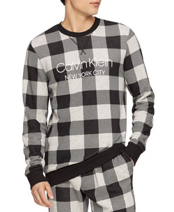 Calvin Klein Buffalo Plaid Joggers Grey Heather Buffalo Check thumbnail 2