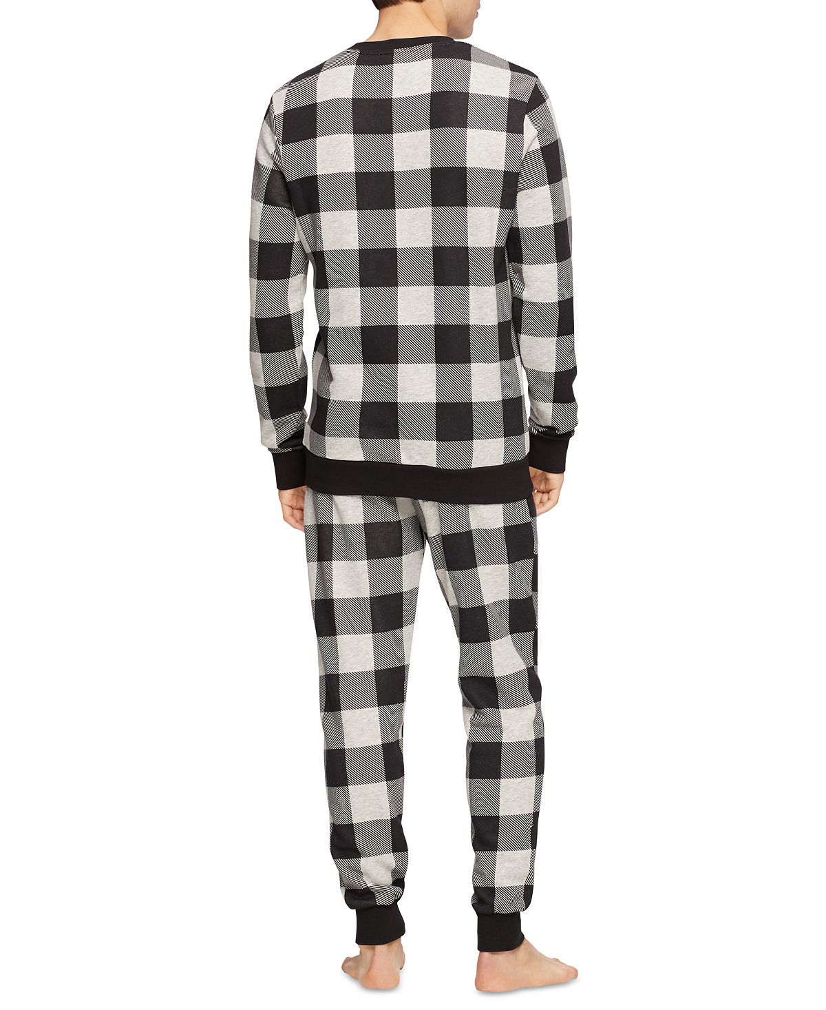 Calvin Klein Buffalo Plaid Joggers Grey Heather Buffalo Check