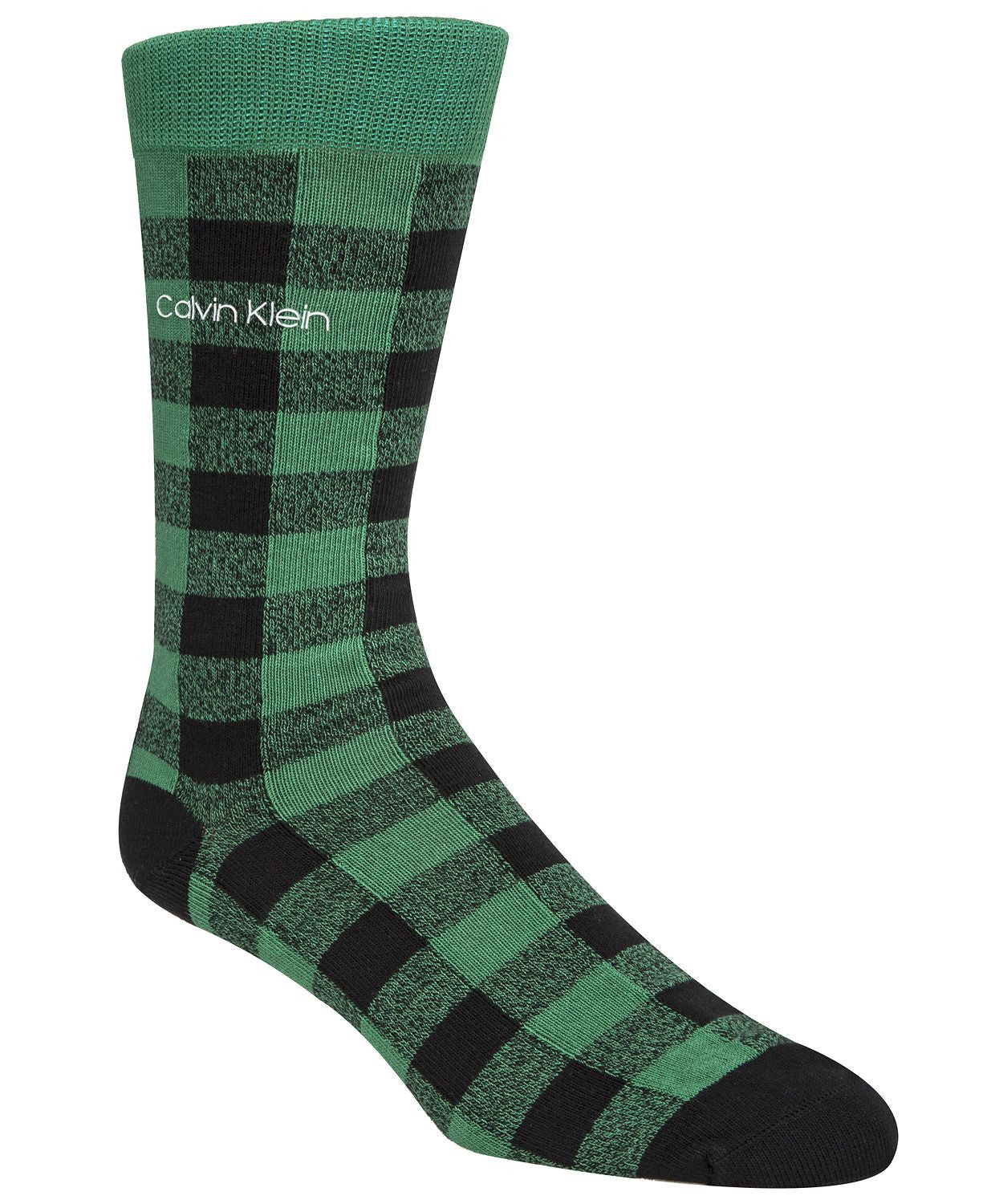Calvin Klein Buffalo Plaid Socks Verdant Green