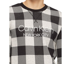 Calvin Klein Buffalo Plaid Sweatshirt Grey Heather Buffalo Check thumbnail 2
