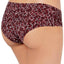 Calvin Klein Burgundy Layered-Starburst Phoebe Printed Invisibles Hipster