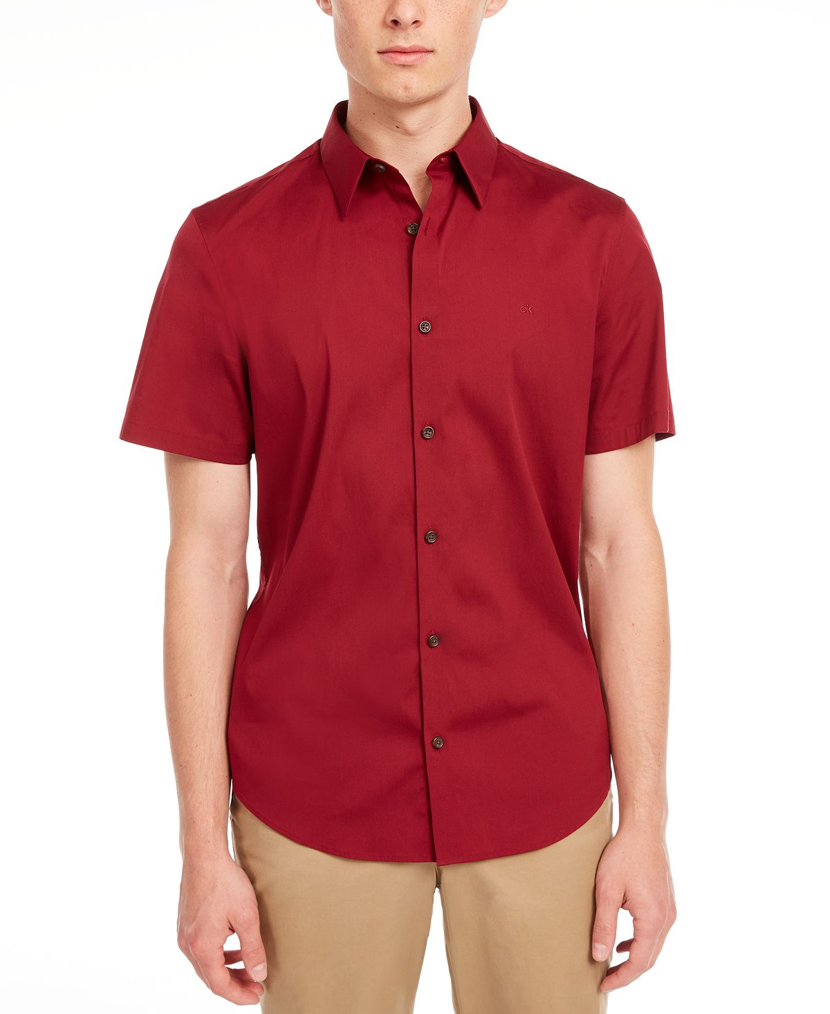 Calvin Klein Button-up Shirt Red