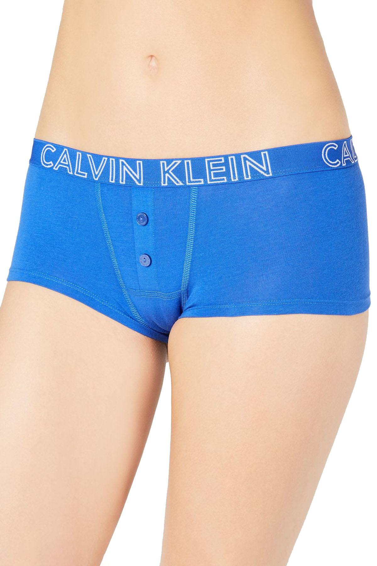 Calvin Klein CK Ultimate Cotton Boyshort in Stellar Blue