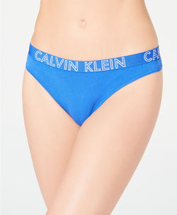 Calvin Klein CK Ultimate Cotton Thong in Stellar Blue thumbnail 2