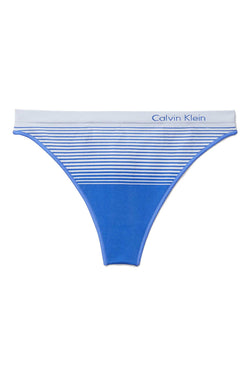Calvin Klein Cerulean-Blue Seamless Illusions Thong thumbnail 2