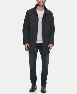 Calvin Klein Classic Wool Overcoat Charcoal thumbnail 4