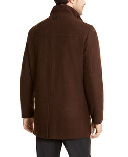Calvin Klein Classic Wool Overcoat Tobacco thumbnail 2