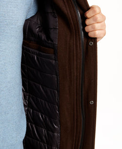 Calvin Klein Classic Wool Overcoat Tobacco thumbnail 3