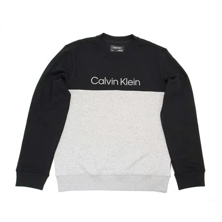 Calvin Klein Color Block Crewneck Sweatshirt Black Beauty
