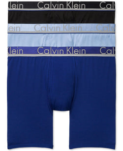Calvin Klein Comfort Microfiber Boxer Brief 3 Pack Black/Indigo/Deep Navy thumbnail 1