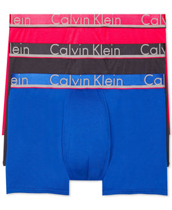 Calvin Klein Comfort Microfiber Trunk 3 Pack Pink/Black/Blue thumbnail 1
