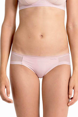 Calvin Klein Connected-Pink Sculpted Mesh-Panel Bikini Brief thumbnail 4