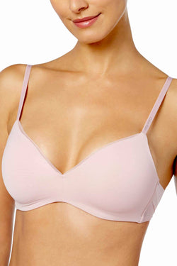 Calvin Klein Connected-Pink Sculpted Wireless Triangle Bralette thumbnail 1