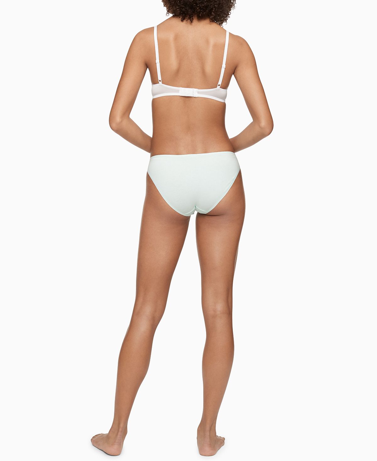 Calvin Klein Cotton Form Bikini Underwear Qd3644 Aqua Luster