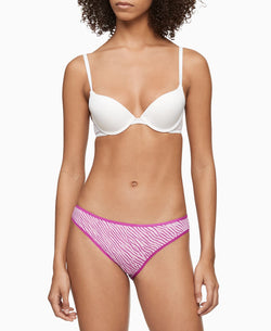 Calvin Klein Cotton Form Bikini Underwear Qd3644 Halftone Finger Prints_plump Plum thumbnail 2