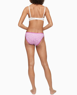 Calvin Klein Cotton Form Bikini Underwear Qd3644 Halftone Finger Prints_plump Plum thumbnail 3