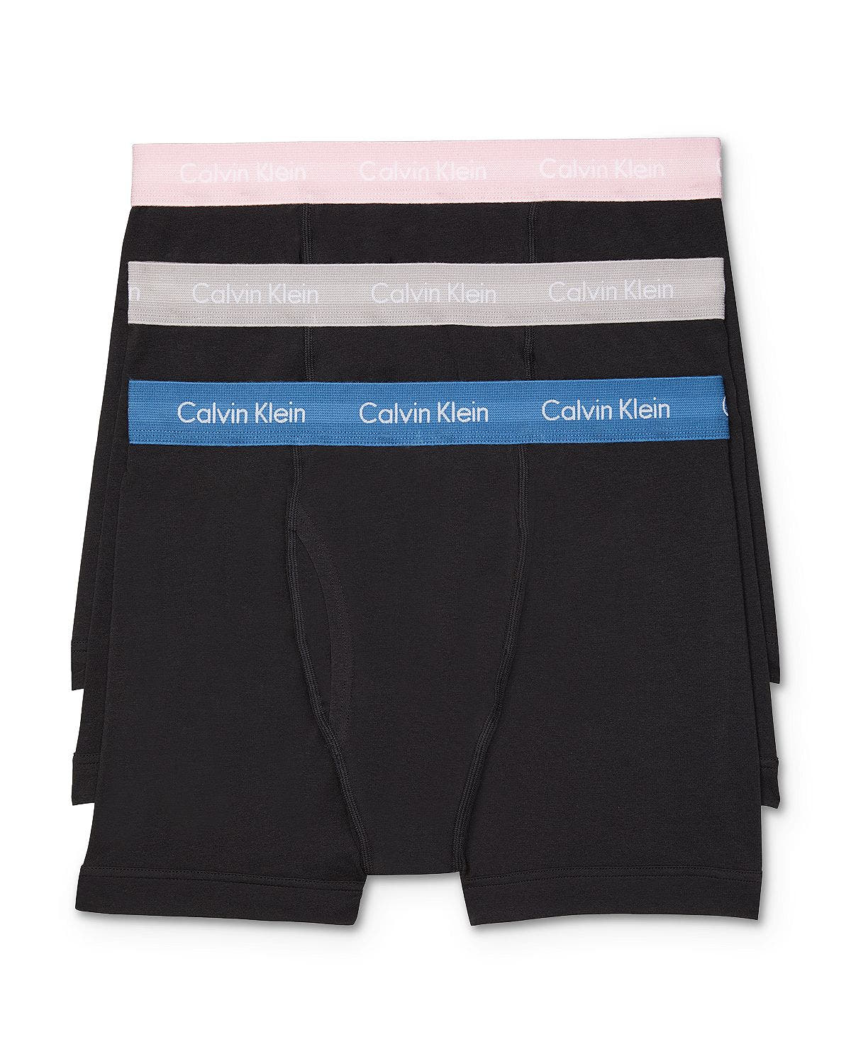 Calvin Klein Cotton Stretch Boxer Briefs Pack Of 3 Black/Gray/Pink/Blue