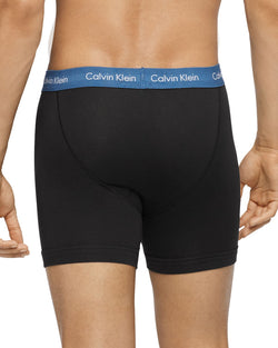 Calvin Klein Cotton Stretch Boxer Briefs Pack Of 3 Black/Gray/Pink/Blue thumbnail 3