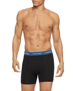 Calvin Klein Cotton Stretch Boxer Briefs Pack Of 3 Black/Gray/Pink/Blue thumbnail 4