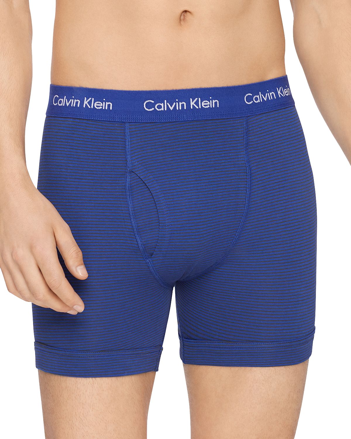 Calvin Klein Cotton Stretch Boxer Briefs Pack Of 3 Blue/Gray