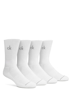 Calvin Klein Crew Socks Pack Of 4 White thumbnail 1