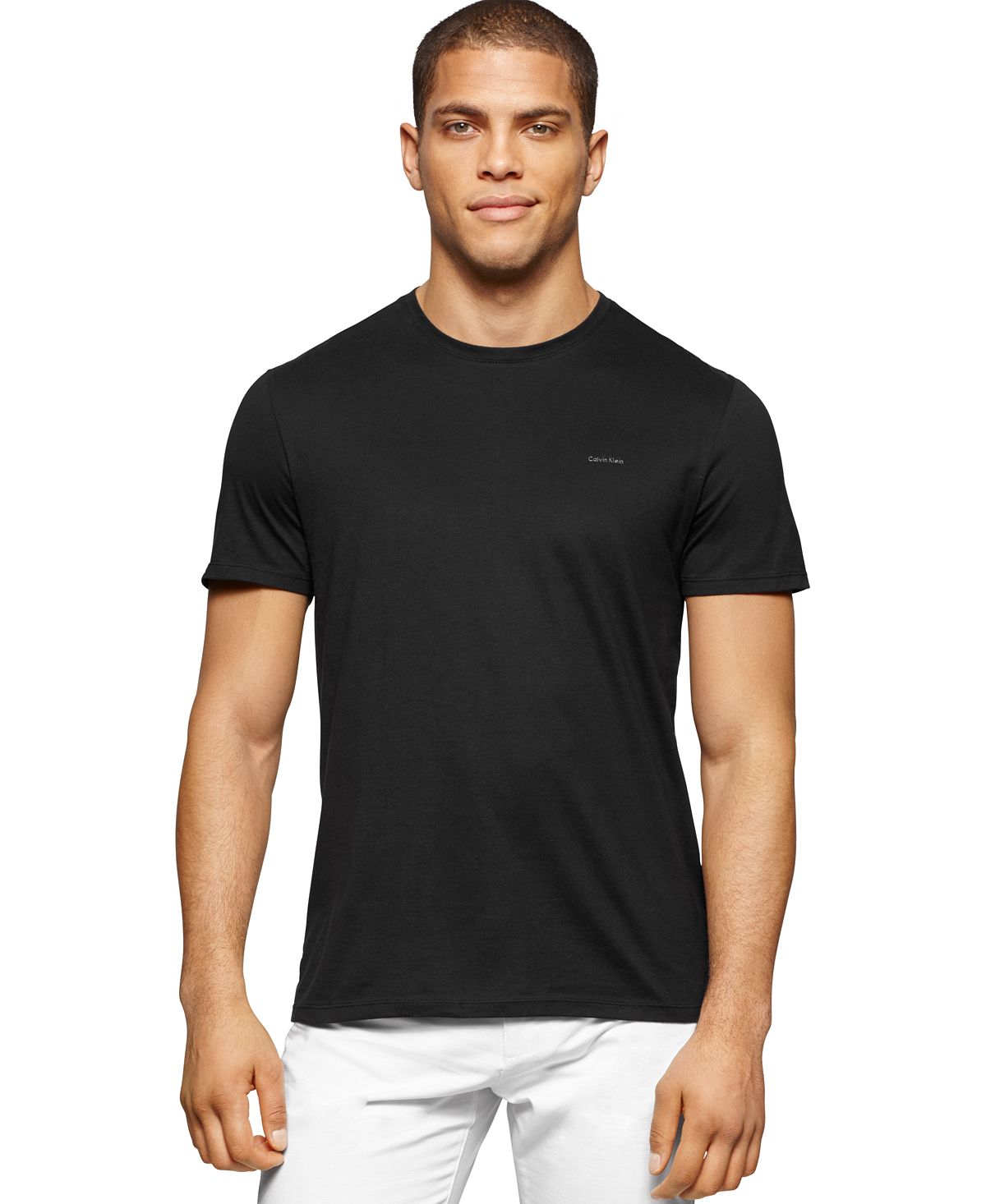 Calvin Klein Crew-neck Logo T-shirt Black