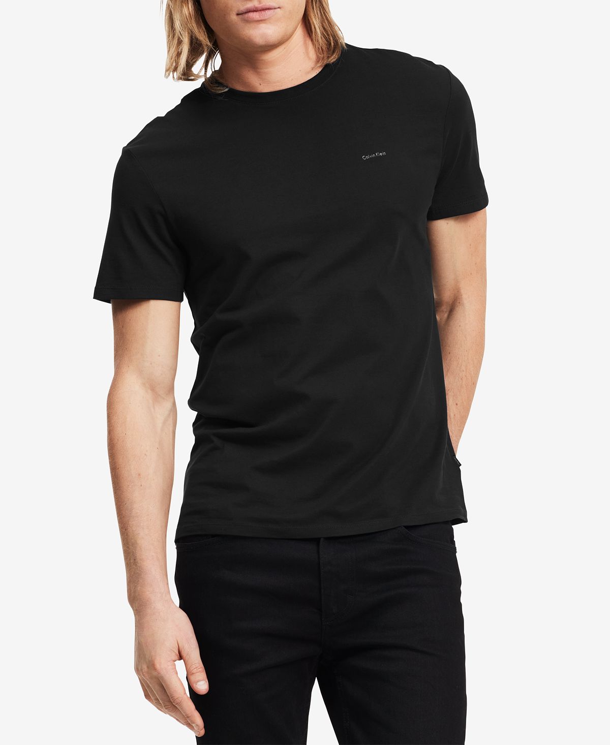 Calvin Klein Crew-neck Logo T-shirt Black