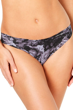 Calvin Klein Dark Floral Print Invisibles Thong thumbnail 2