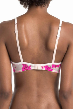 Calvin Klein Darling-Rose Sheer Marquisette Lightly-Lined Demi Bra thumbnail 4