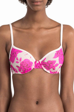 Calvin Klein Darling-Rose Sheer Marquisette Lightly-Lined Demi Bra thumbnail 3