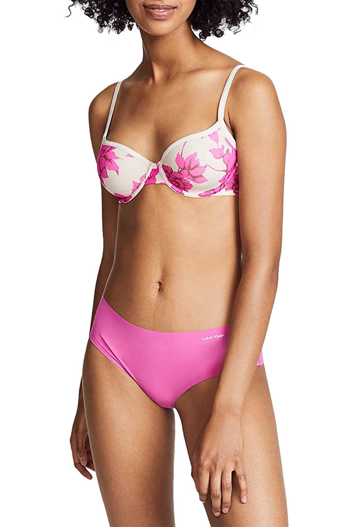 Calvin Klein Darling-Rose Sheer Marquisette Lightly-Lined Demi Bra