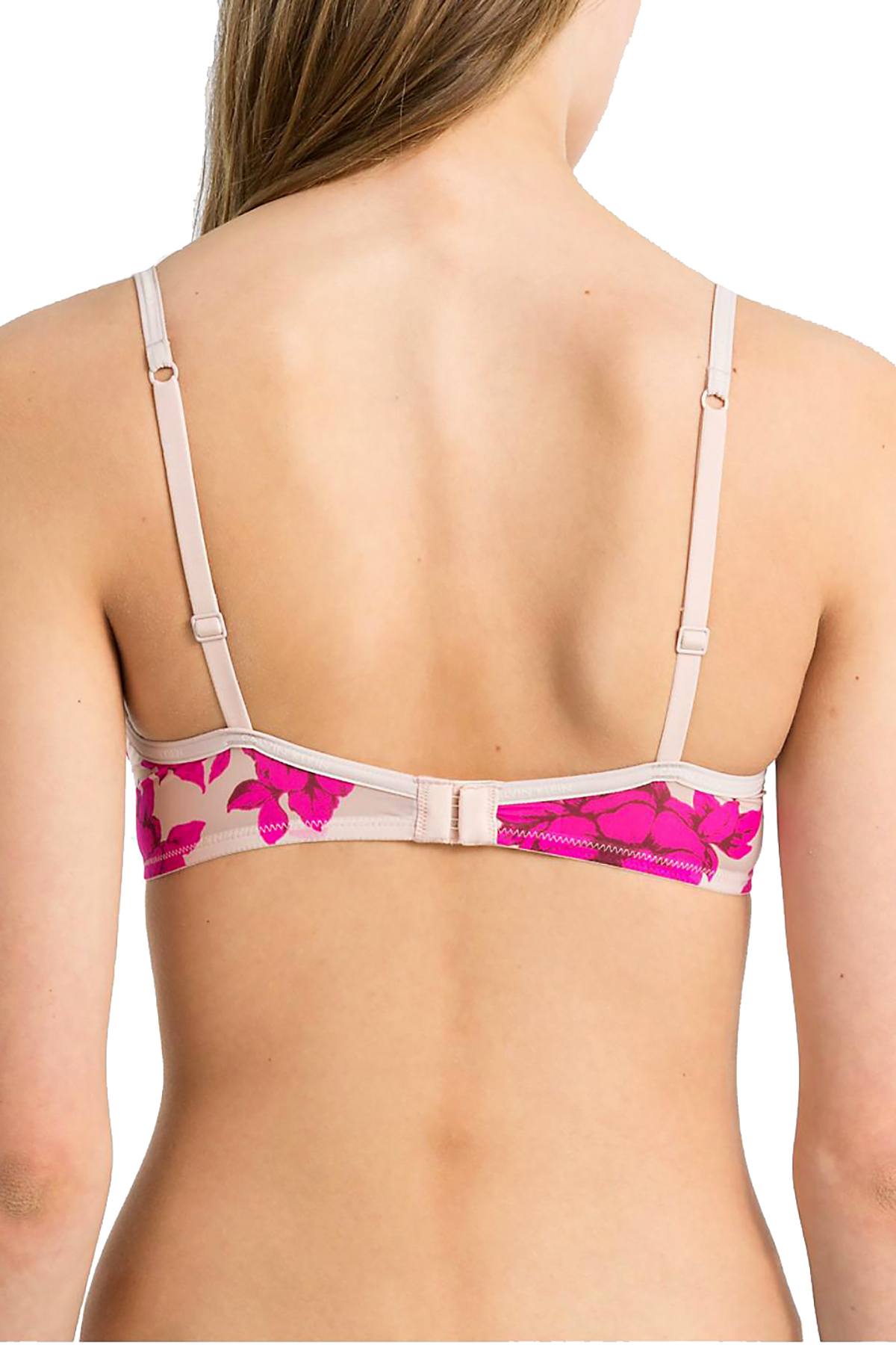 Calvin Klein Darling-Rose Sheer Marquisette Unlined Underwire Demi Bra