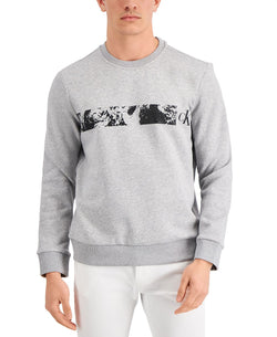 Calvin Klein Earth-print Sweatshirt Heroic Grey Heather thumbnail 1