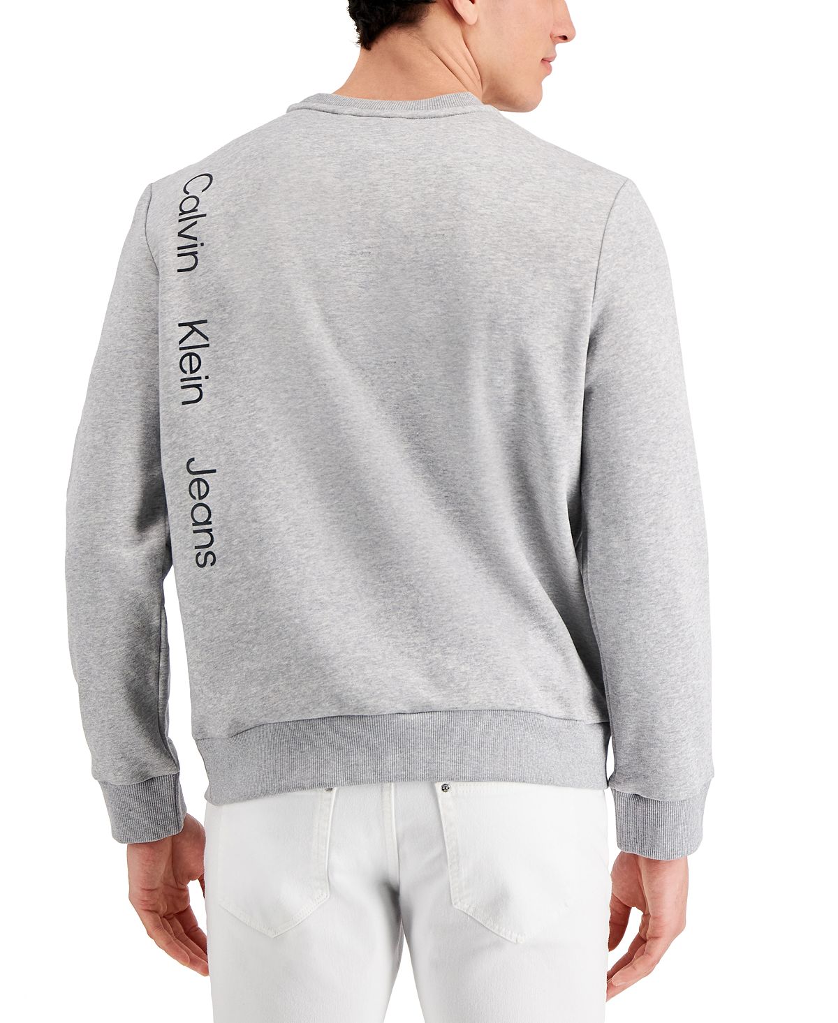 Calvin Klein Earth-print Sweatshirt Heroic Grey Heather