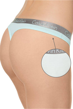 Calvin Klein Elysian Green Radiant Cotton Thong thumbnail 2