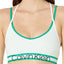 Calvin Klein Elysian Green Retro Logo Stripe Unlined Bralette