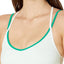 Calvin Klein Elysian Green Retro Logo Stripe Unlined Bralette