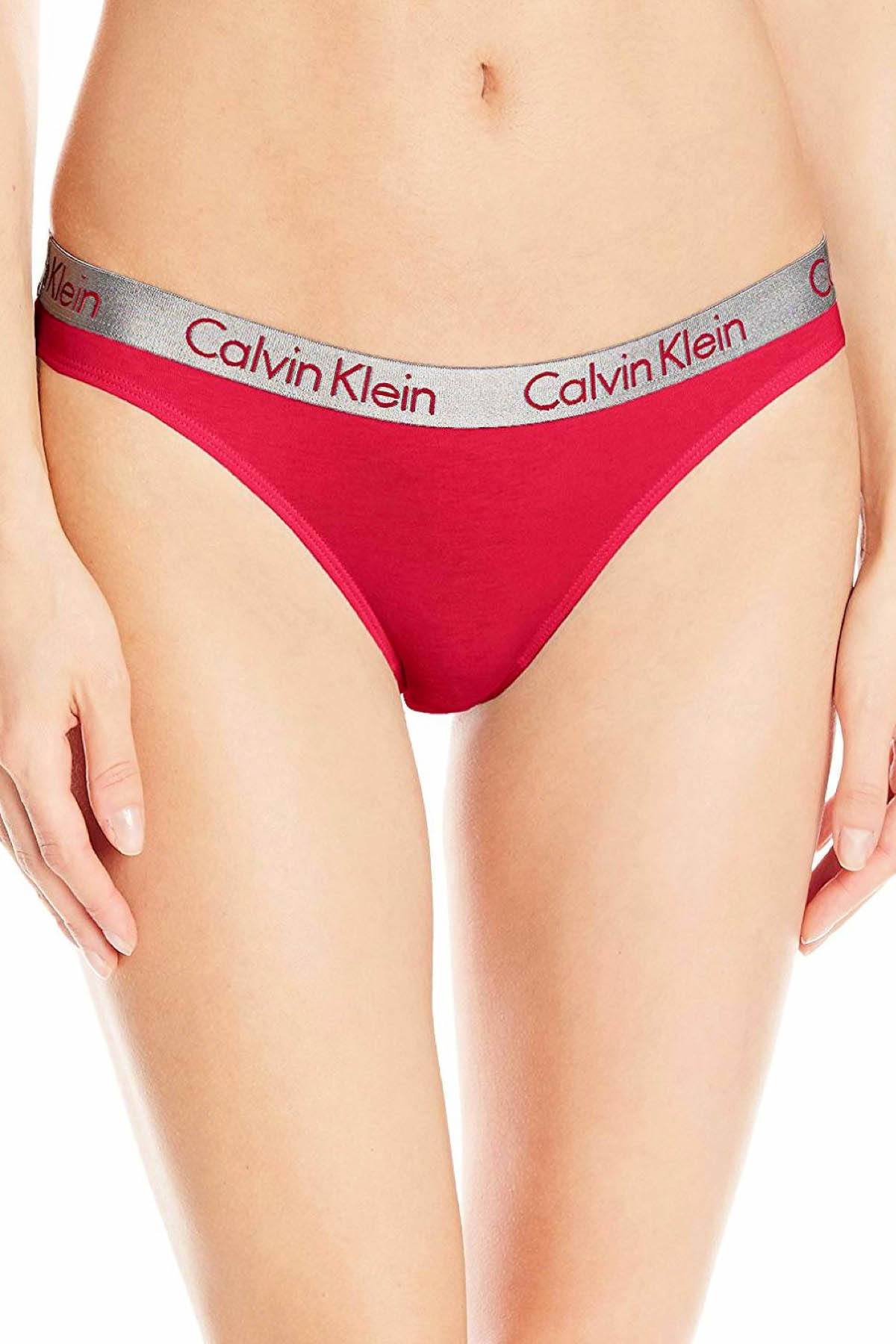 Calvin Klein Empower-Red Radiant Cotton Thong