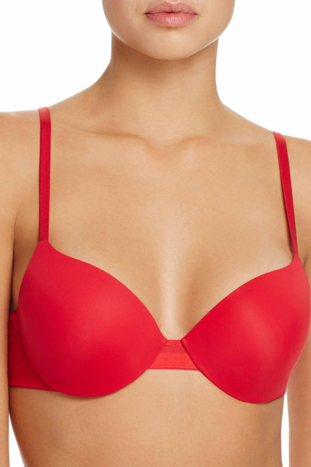 Calvin Klein Empower-Red Sculpted Lightly-Lined Demi Bra