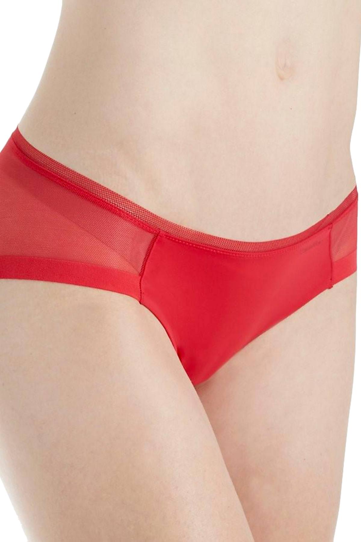 Calvin Klein Empower-Red Sculpted Mesh-Panel Bikini Brief