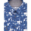 Calvin Klein Extra-slim Fit Temperature Regulation Performance Stretch Print Dress Shirt Night Blue