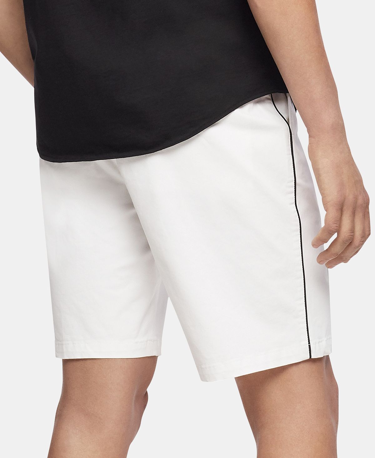 Calvin Klein Flat-front 10" Shorts Brilliant White